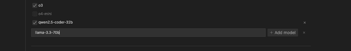 Add model interface