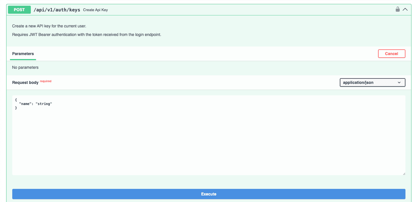 Generate API Key